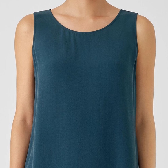 Eileen Fisher long silk tank - Picture 6 of 6